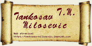 Tankosav Milošević vizit kartica